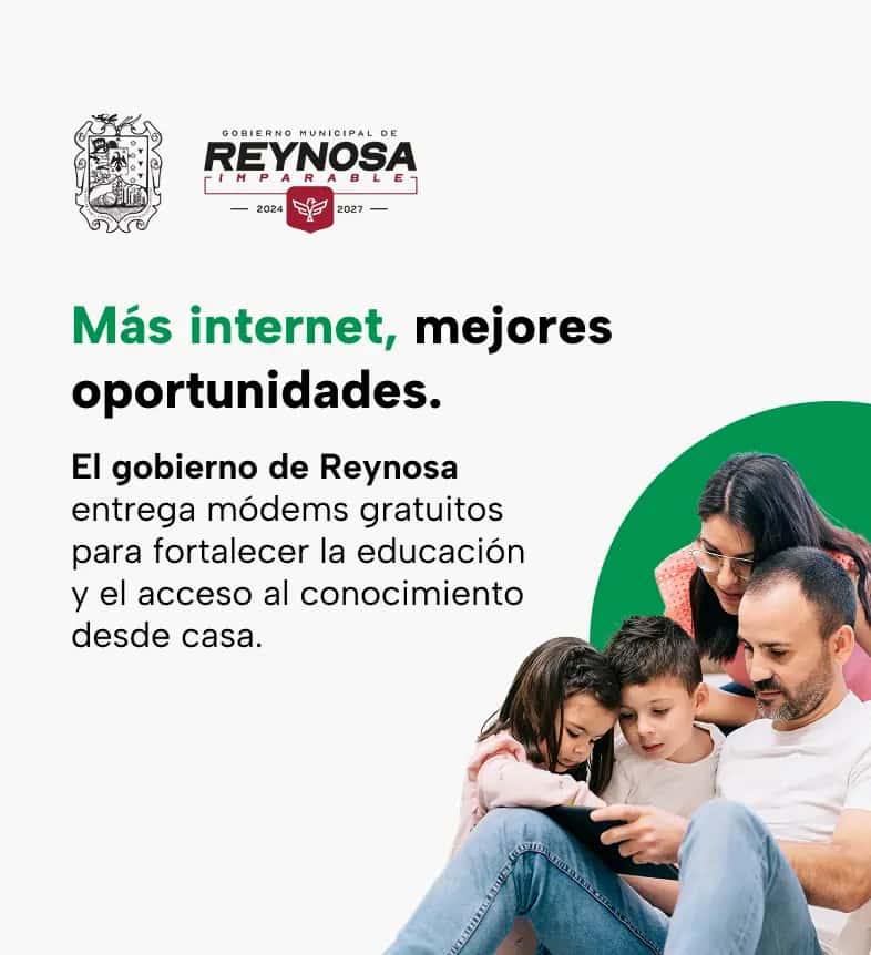 Banner programa Internet en los Hogares - Reynosa